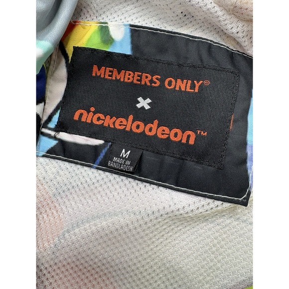 Members Only X Nickelodeon Rugrats Cartoon Hooded Zip Jacket Multicolor Men's M - Picture 5 of 12